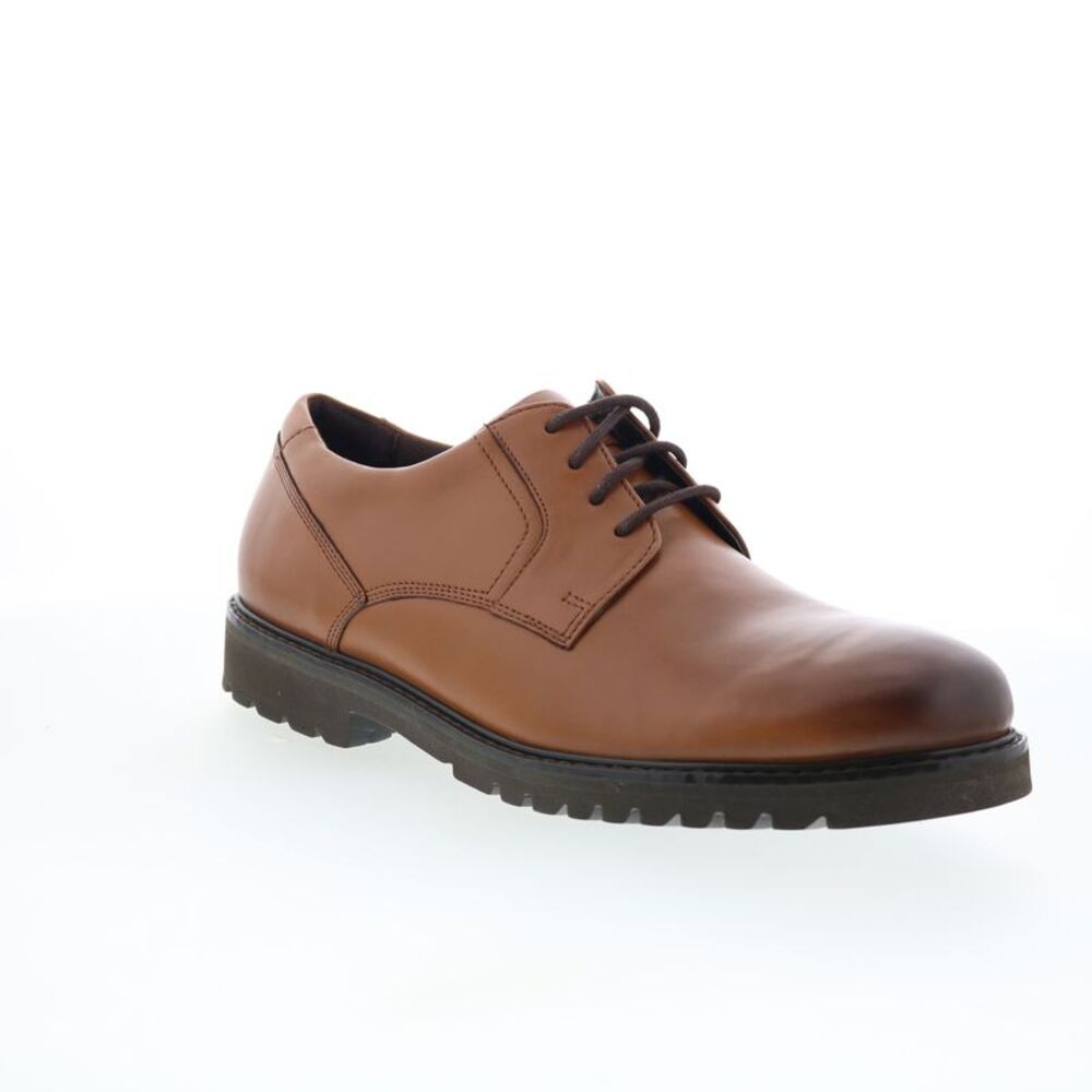 Rockport Mens Maverick Plain Toe Oxford Brown Shoes (NWT) - Picture 2 of 7